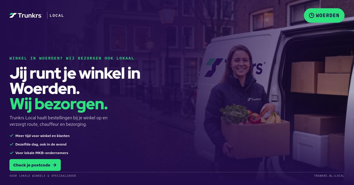 Trunkrs Local Tijd creative in verhouding 1,91:1